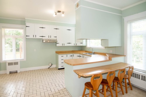 Cuisine - 530 Rue Blondeau, Saint-Pascal, QC - Indoor Photo Showing Kitchen With Double Sink