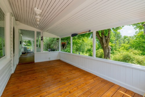 Véranda - 401 Ch. Du Sommet, Fossambault-Sur-Le-Lac, QC - Outdoor With Deck Patio Veranda With Exterior
