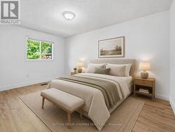 primary bedroom up virtually staged - 
