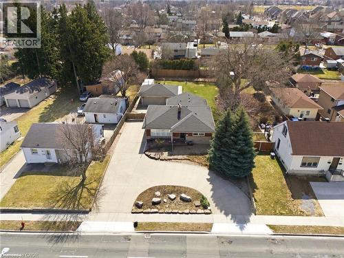 Aerial perspective of suburban area - 473 Mohawk Road W, Hamilton, ON 