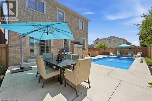 4645 Doug Wright Drive, Burlington, ON - Outdoor With In Ground Pool With Deck Patio Veranda