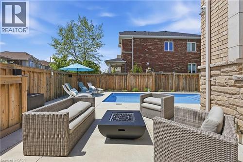 4645 Doug Wright Drive, Burlington, ON - Outdoor With In Ground Pool With Deck Patio Veranda