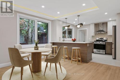 Virtually Staged-Dining Room/ Kitchen - 668 Fraser Avenue, Ottawa, ON - Indoor Photo Showing Dining Room