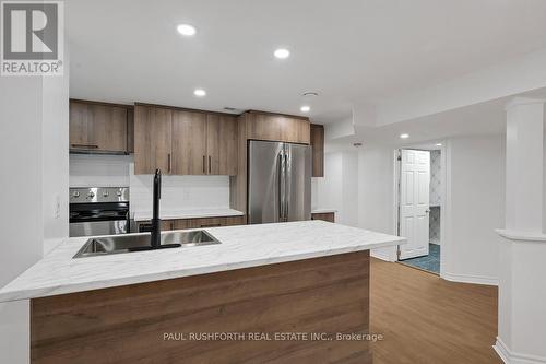 Apt #2-Kitchen - 668 Fraser Avenue, Ottawa, ON - Indoor Photo Showing Kitchen With Double Sink