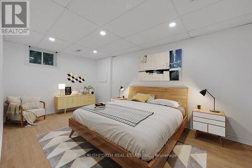 Apt #2- Virtually Staged Bedroom #2 - 668 Fraser Avenue, Ottawa, ON - Indoor Photo Showing Bedroom