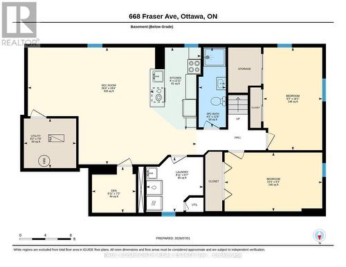 Floor Plan-Lower Level - 668 Fraser Avenue, Ottawa, ON - Other
