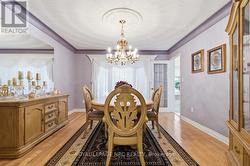 Room can seat 6 to 8 with leaf in table - 