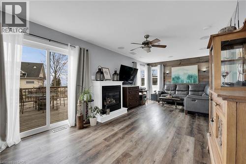 3 Wilcox Drive, Nanticoke, ON - Indoor Photo Showing Living Room With Fireplace