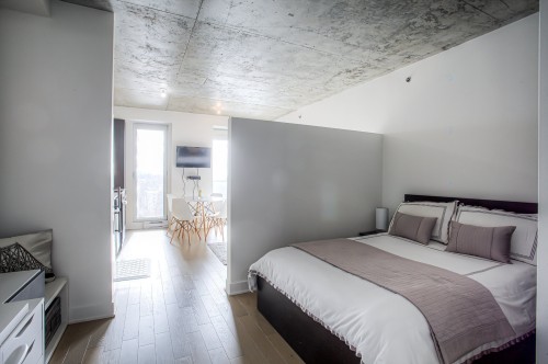 Chambre à coucher principale - 417-1800 Boul. René-Lévesque O., Montréal (Ville-Marie), QC - Indoor Photo Showing Bedroom