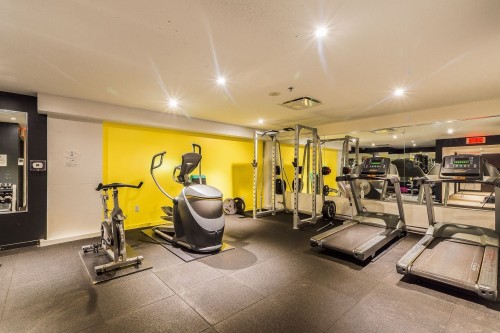 Salle d'exercice - 709-1061 Rue St-Alexandre, Montréal (Ville-Marie), QC - Indoor Photo Showing Gym Room