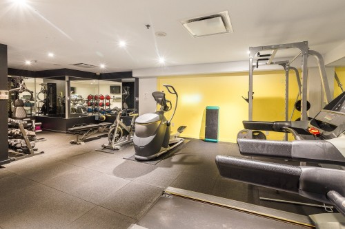 Salle d'exercice - 709-1061 Rue St-Alexandre, Montréal (Ville-Marie), QC - Indoor Photo Showing Gym Room