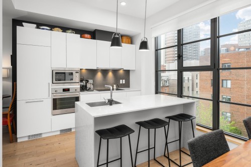 Cuisine - 506-1115 Rue Du Square-Amherst, Montréal (Ville-Marie), QC - Indoor Photo Showing Kitchen With Upgraded Kitchen