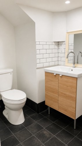 Powder room - 3183 Rue Holt, Montréal (Rosemont/La Petite-Patrie), QC - Indoor Photo Showing Bathroom