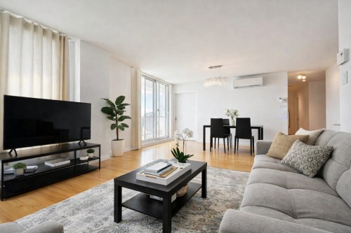 Salon - 1261-10650 Place De L'Acadie, Montréal (Ahuntsic-Cartierville), QC - Indoor Photo Showing Living Room