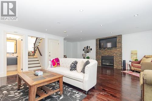 220 Weldrick Road W, Richmond Hill, ON - Indoor Photo Showing Living Room With Fireplace