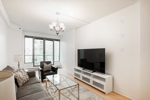 Living Room - 204-1455 Rue Towers, Montréal (Ville-Marie), QC - Indoor Photo Showing Living Room