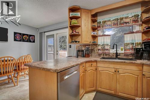 226 Davies Road, Saskatoon, SK - Indoor Photo Showing Kitchen With Double Sink