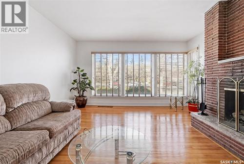 3708 Albert Street, Regina, SK - Indoor Photo Showing Living Room With Fireplace