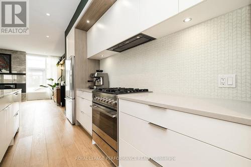 Fisher Paykel gas range. - 330 Kenwood Avenue, Ottawa, ON - Indoor Photo Showing Kitchen With Upgraded Kitchen