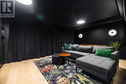 Basement media room. - 
