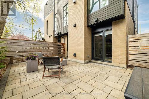 Private, hardscaped yard. - 330 Kenwood Avenue, Ottawa, ON - Outdoor With Exterior