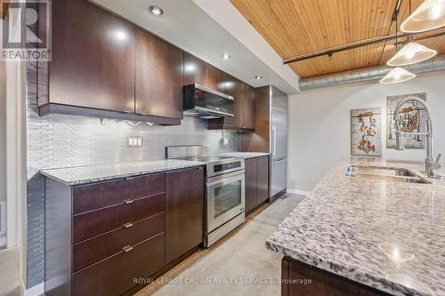 106 - 85 Spruce Street, Cambridge, ON - Indoor Photo Showing Kitchen With Double Sink With Upgraded Kitchen