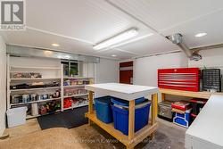 Basement workshop and storage area + walkout door - 