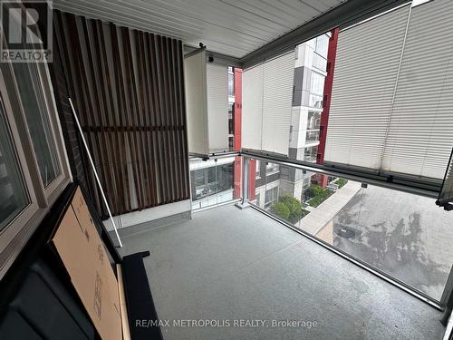 Enclosed Balcony - 301 - 58 Adam Sellers Street, Markham, ON - Outdoor With Exterior