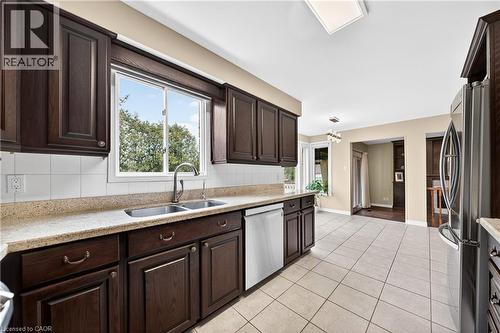 40 Old Maple Lane, Kitchener, ON - Indoor Photo Showing Kitchen With Double Sink