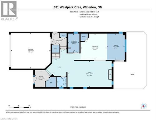 Floor plan - 331 Westpark Crescent Unit# Upper, Waterloo, ON - Other