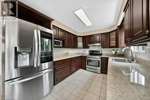 40 Old Maple Lane, Kitchener, ON - Indoor Photo Showing Kitchen With Double Sink
