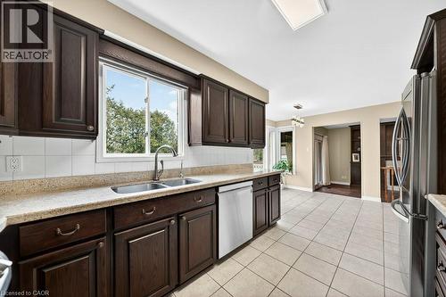 40 Old Maple Lane, Kitchener, ON - Indoor Photo Showing Kitchen With Double Sink