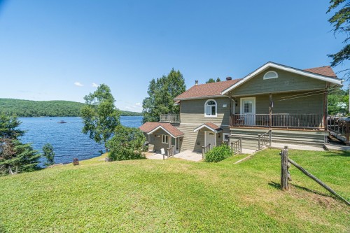Vue sur l'eau - 92  - 94 Ch. Du Lac-Chaud, La Macaza, QC - Outdoor With Body Of Water With Deck Patio Veranda