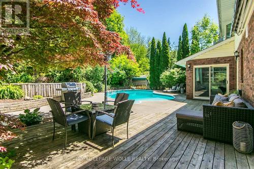 Deck with plenty of seating - 1774 Old Mill Road, Kitchener, ON 