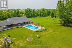 Aerial View Backyard, Pool and Sideyard - 