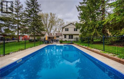 145 Riverbank Drive, Cambridge, ON - Outdoor With In Ground Pool With Backyard