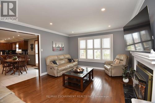 36 Tommar Place, Hamilton, ON - Indoor Photo Showing Living Room With Fireplace