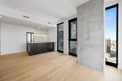 Living Room - 3122-1245 Rue De Bleury, Montréal (Ville-Marie), QC - Indoor Photo Showing Kitchen