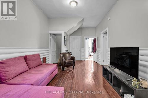 Living Space - Main Level Unit - 57 Lees Avenue, Ottawa, ON - Indoor Photo Showing Living Room With Fireplace