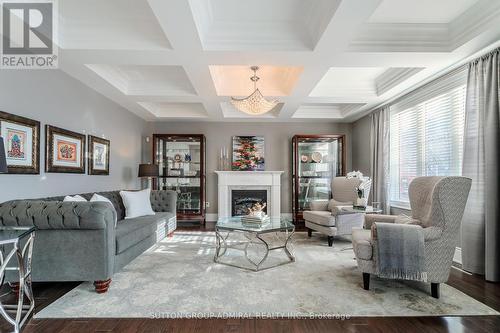 8 Chapel Gully Trail, King, ON - Indoor Photo Showing Living Room With Fireplace