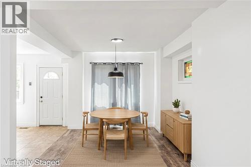 Virtually Staged - 114 Weir Street N, Hamilton, ON - Indoor Photo Showing Dining Room