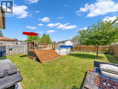 3474 Deerbrook, Windsor, ON - Outdoor With Above Ground Pool With Backyard