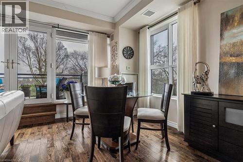 34 Plains Road E Unit# 408, Burlington, ON - Indoor Photo Showing Dining Room
