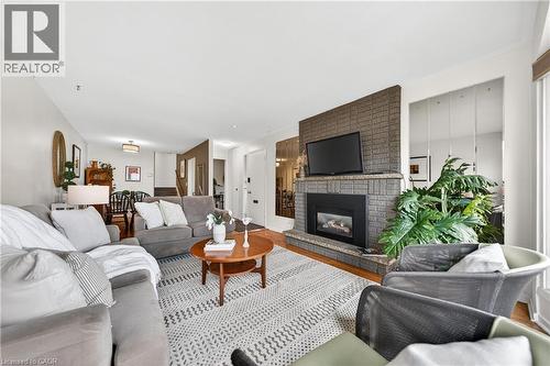 1177 Westerdam Road, Mississauga, ON - Indoor Photo Showing Living Room With Fireplace