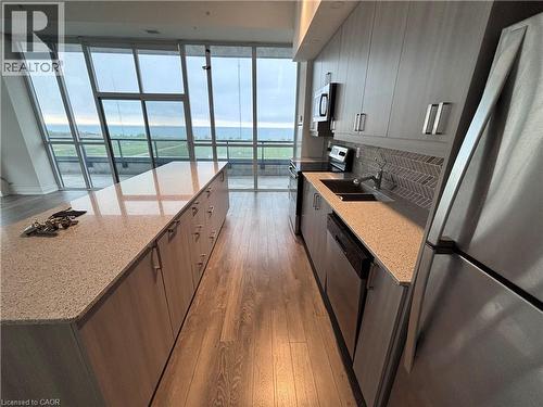 550 North Service Road Unit# 905, Grimsby, ON - Indoor Photo Showing Kitchen With Double Sink