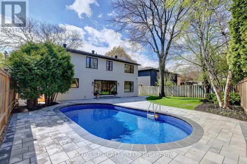 981 Valdese Drive, Mississauga, ON - Outdoor With In Ground Pool With Backyard