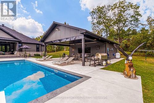 836059 4Th Line E, Mulmur, ON - Outdoor With In Ground Pool With Deck Patio Veranda With Backyard
