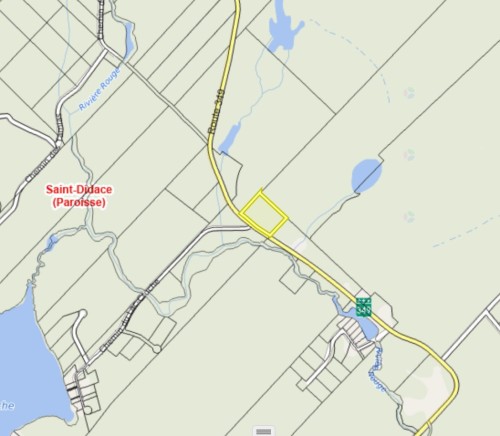 Plan (croquis) - Route 349, Saint-Didace, QC 