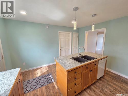 25 Rhodes Street, Redvers, SK - Indoor Photo Showing Kitchen With Double Sink
