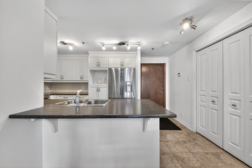 Cuisine - 305-2435 Rue Des Nations, Montréal (Saint-Laurent), QC - Indoor Photo Showing Kitchen With Double Sink